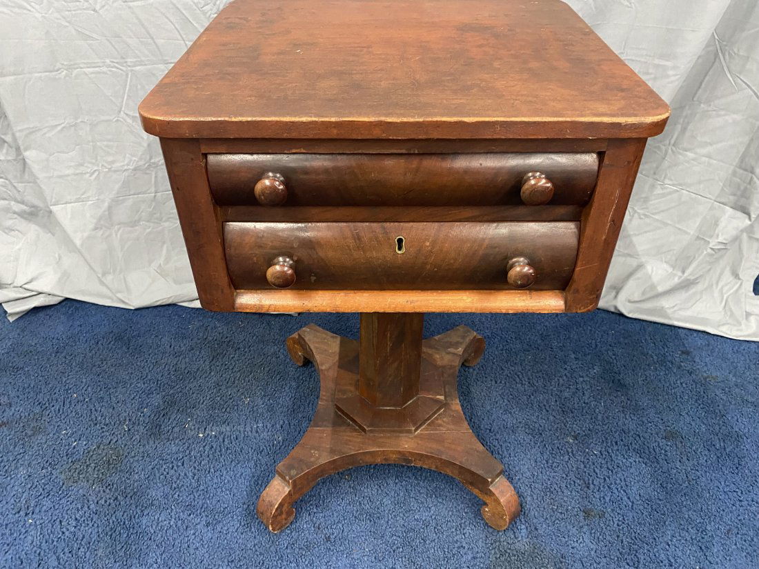 Empire Mahogany Sewing Stand (1 of 7)