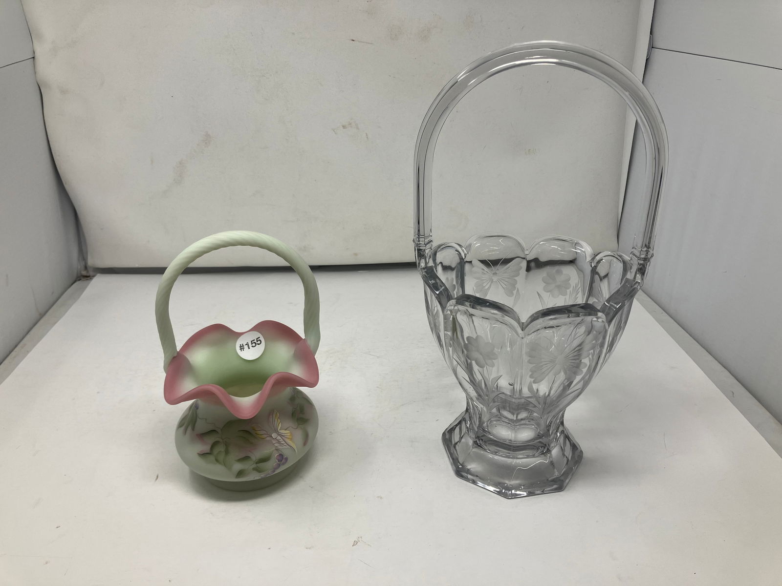 Fenton Basket and Glass Basket (1 of 3)