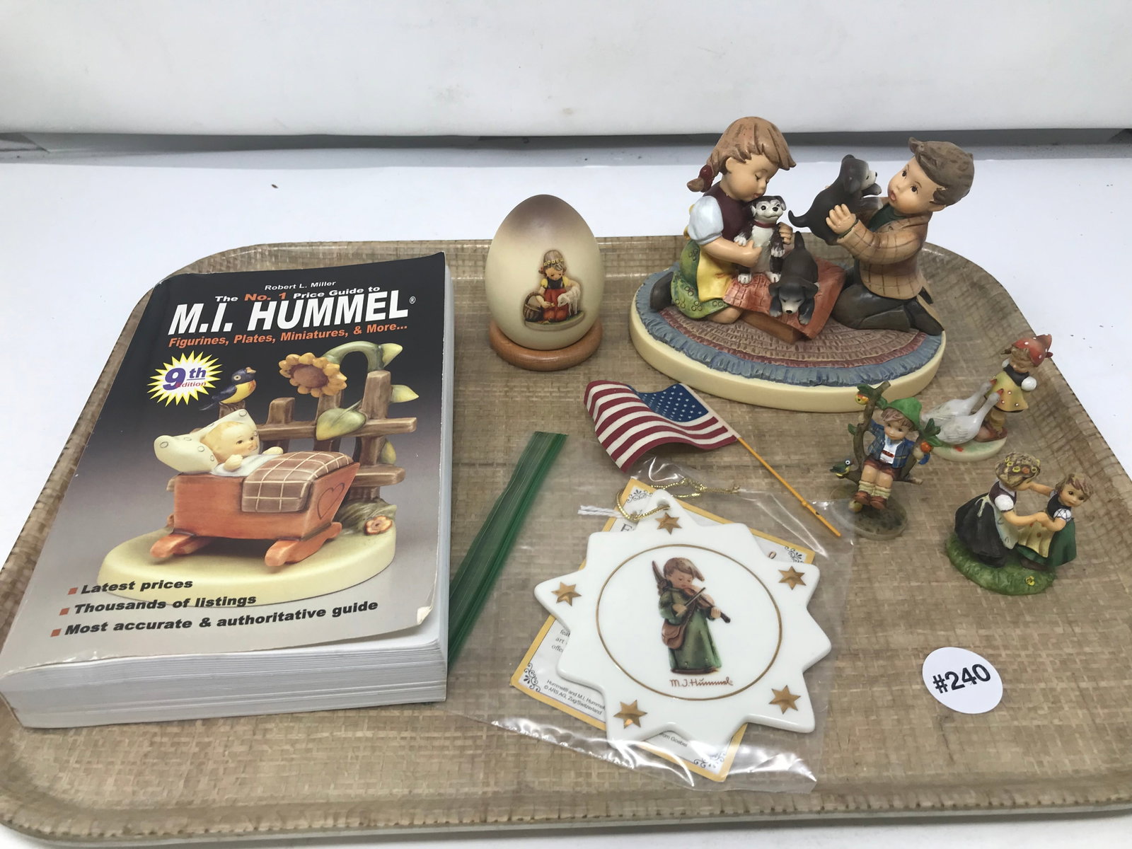 Hummel Lot: Includes 4" H figurine, Christmas decorations and more.