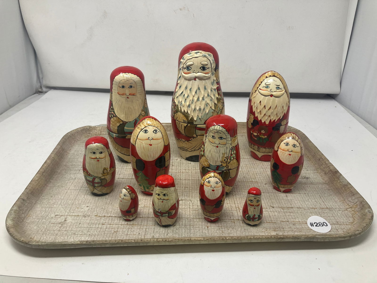 Two Sets Russian Nesting Dolls: both complete.