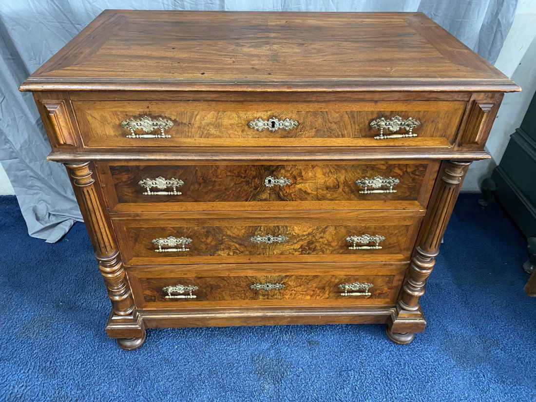 Walnut Victorian Chest (1 of 4)