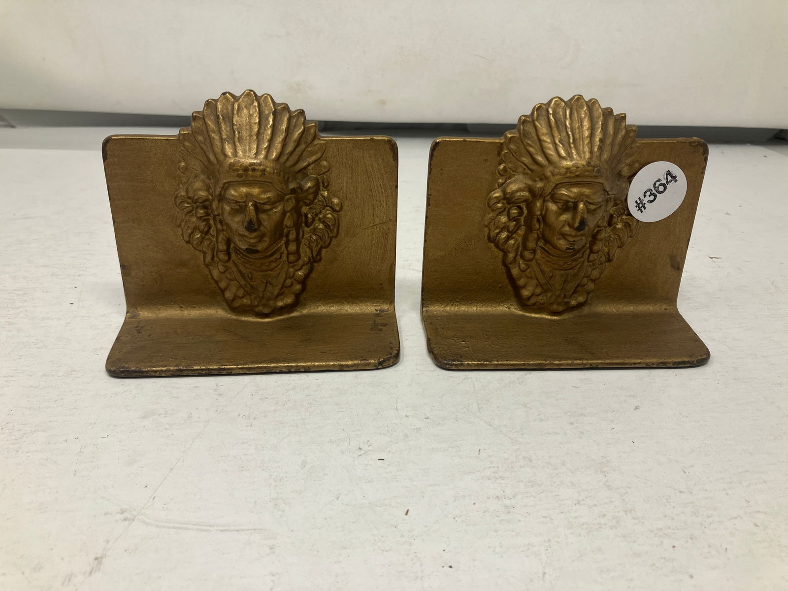 Native American Bookends: 4" H.