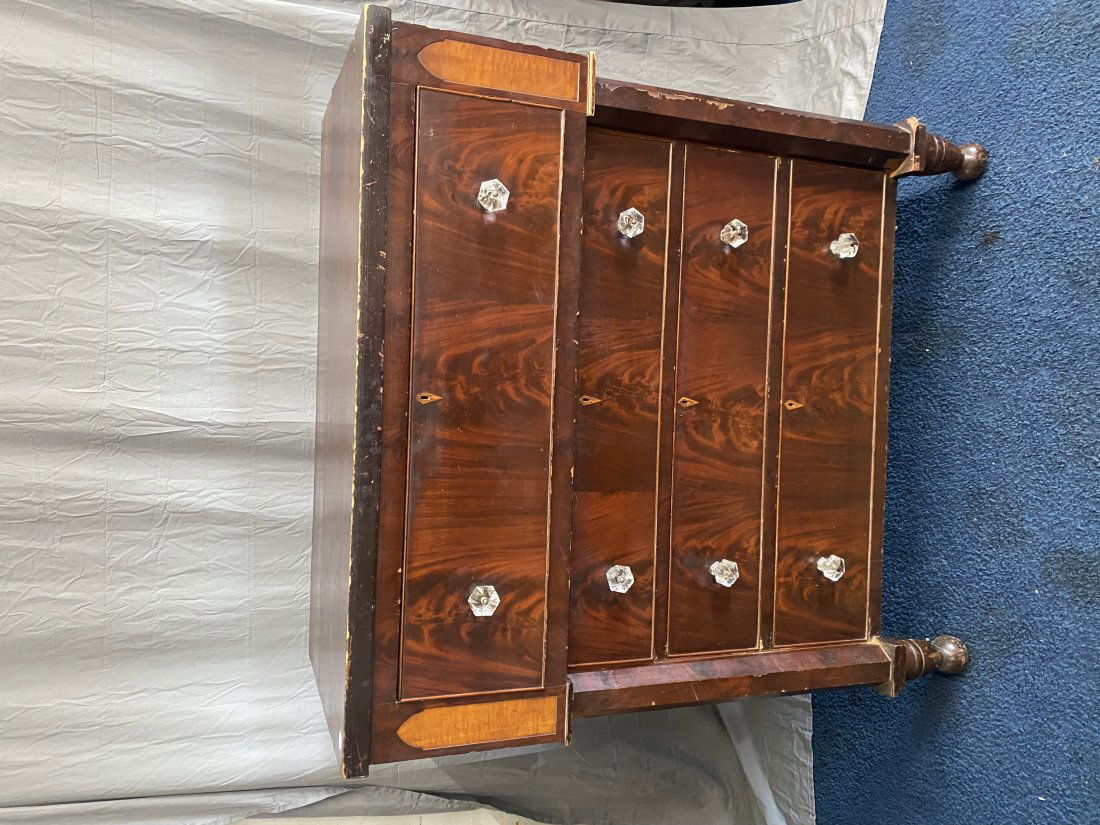 Mahogany Sheraton Chest (1 of 6)