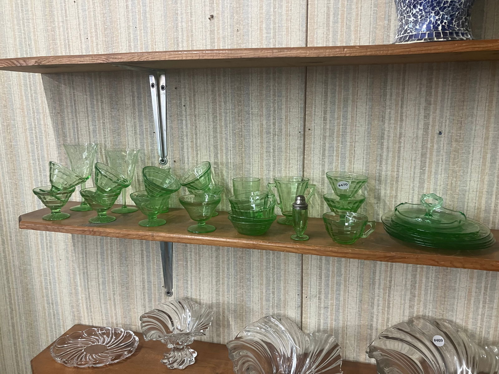 Lot of Green Depression Glass (1 of 3)