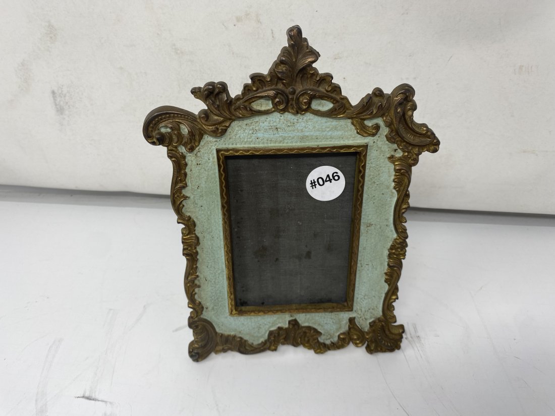 Art Nouveau Iron Frame: 9.5" H.