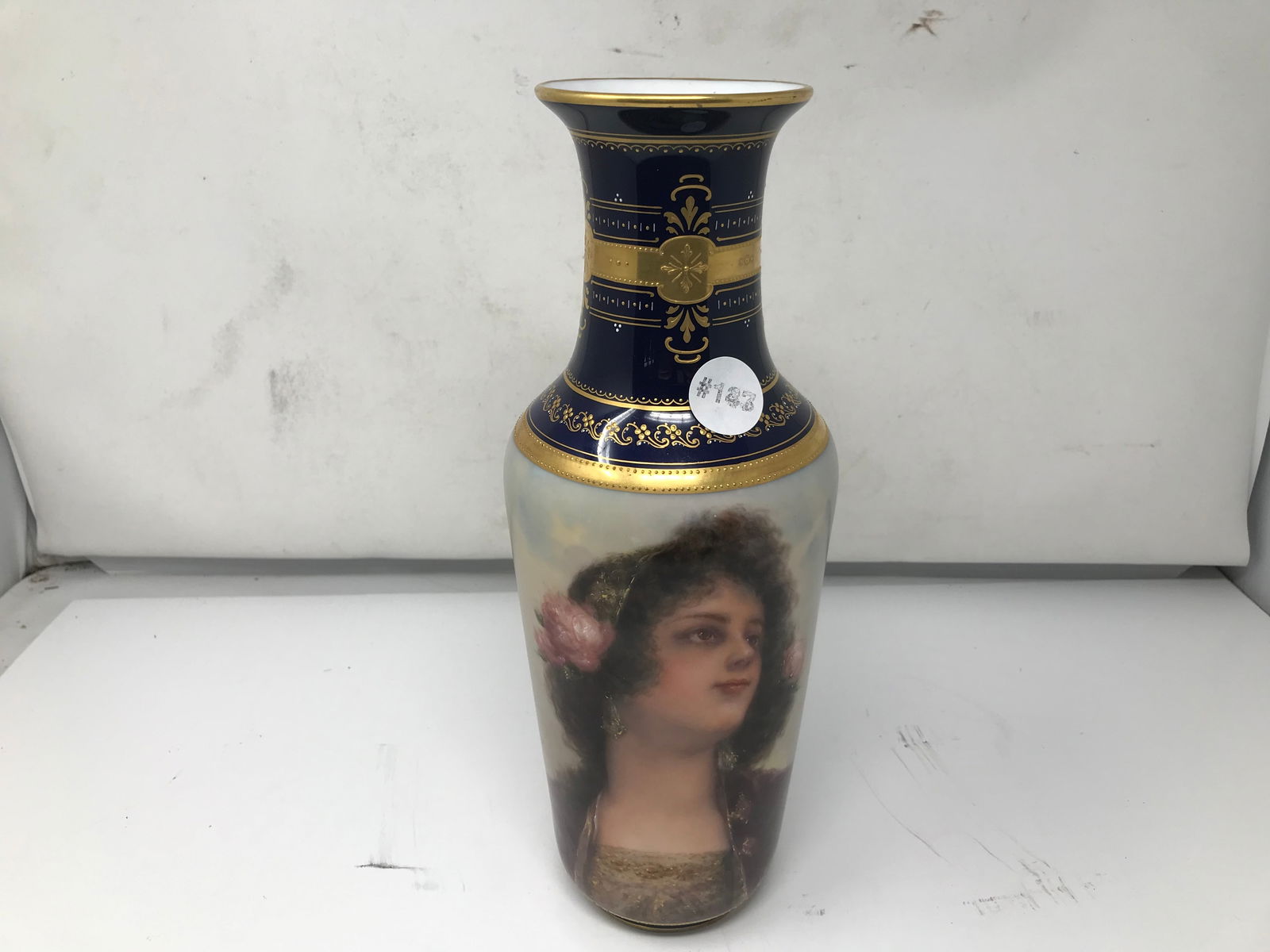 Artist Signed Royal Vienna Portrait Vase (1 of 6)
