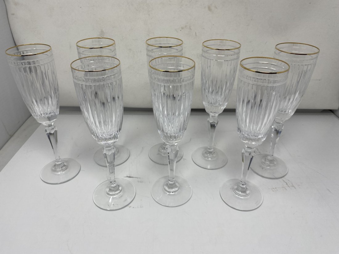 Eight Waterford Champagne Flutes (1 of 3)