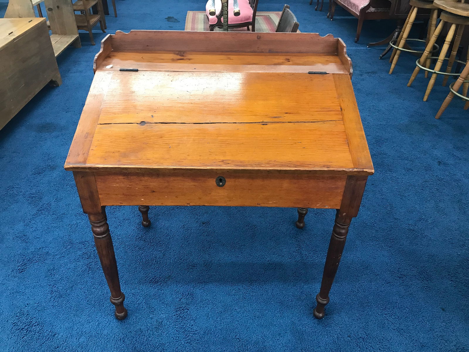 19thC Schoolmasters Desk (1 of 3)