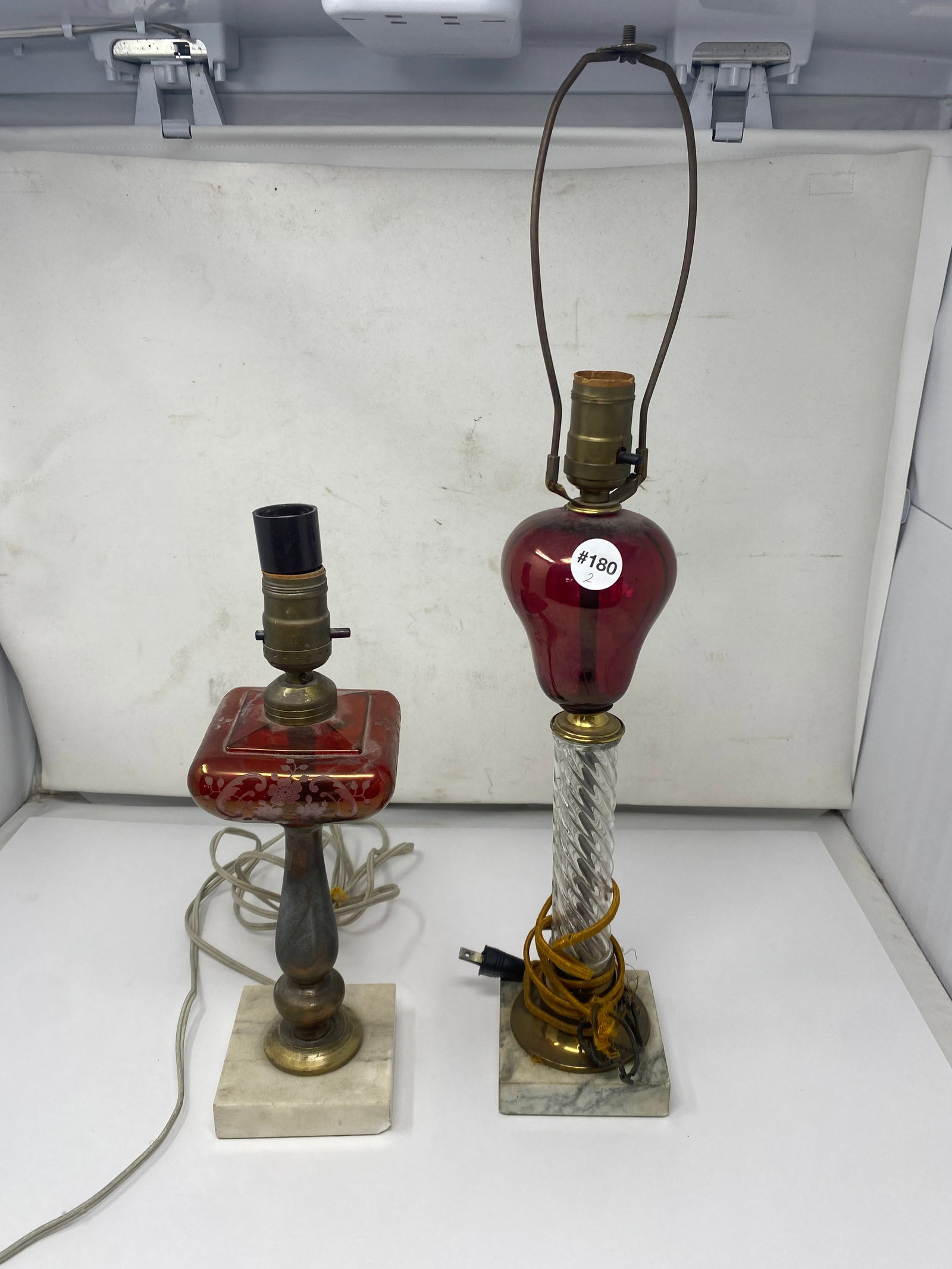 (2) Parkesburg Style Lamps: 23"H.