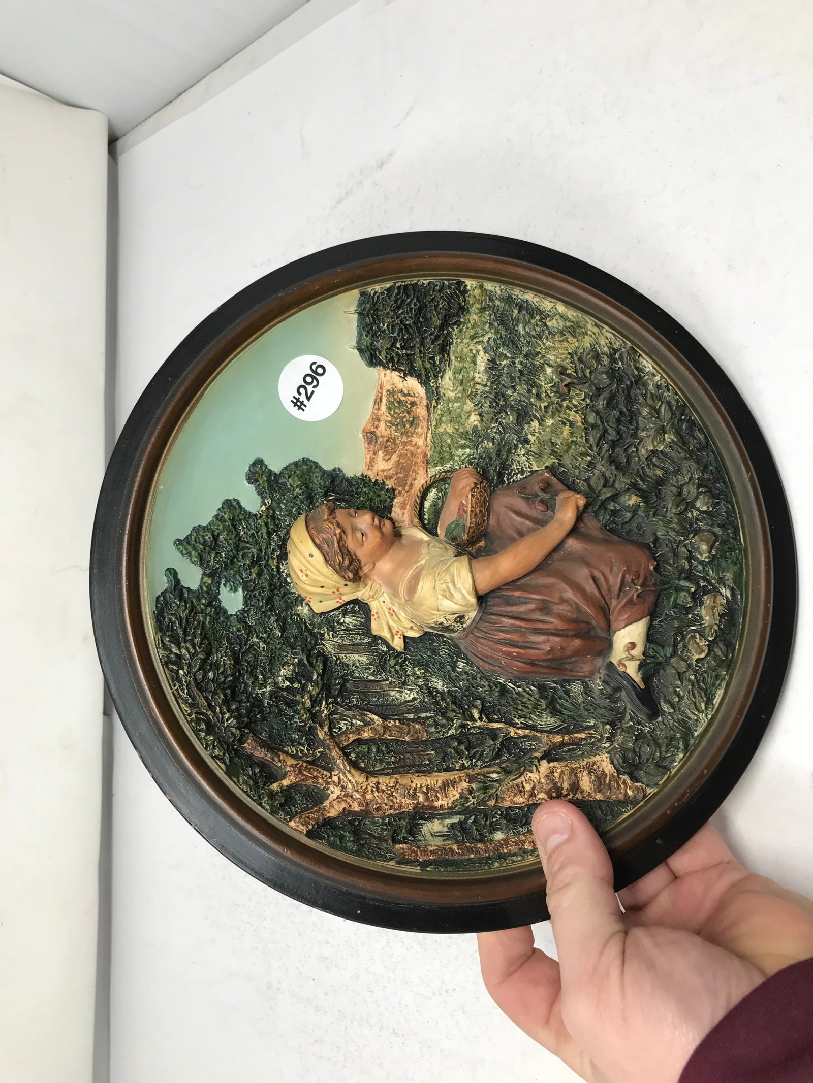 German Polychrome 3D Wall Plaque (1 of 2)