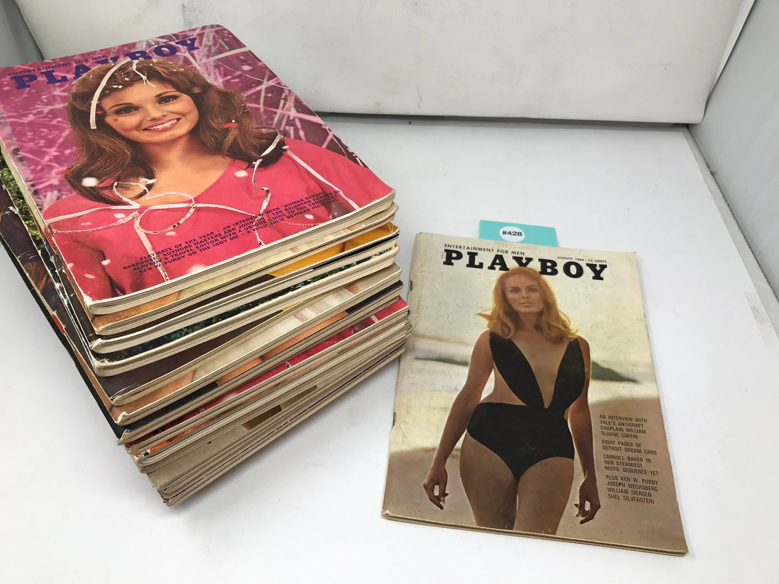 Vintage 1968 Playboy Magazines (1 of 4)