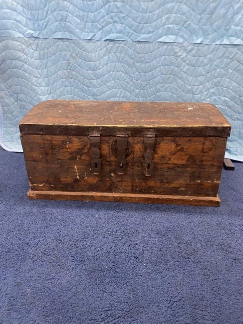 Immigrants Chest: original hardware, 16"x36"x19".