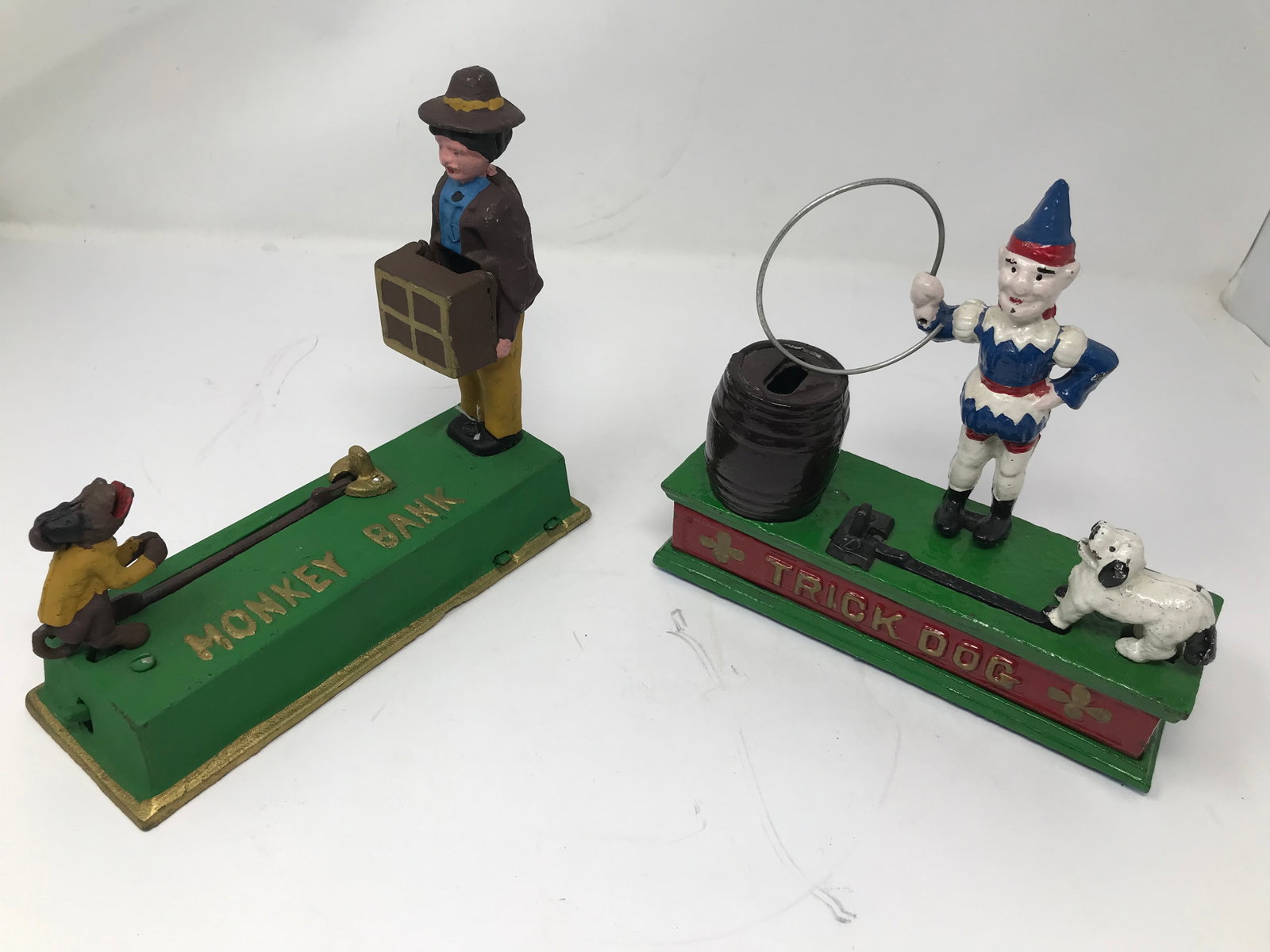 2 Mechanical Banks: largest 9" W
