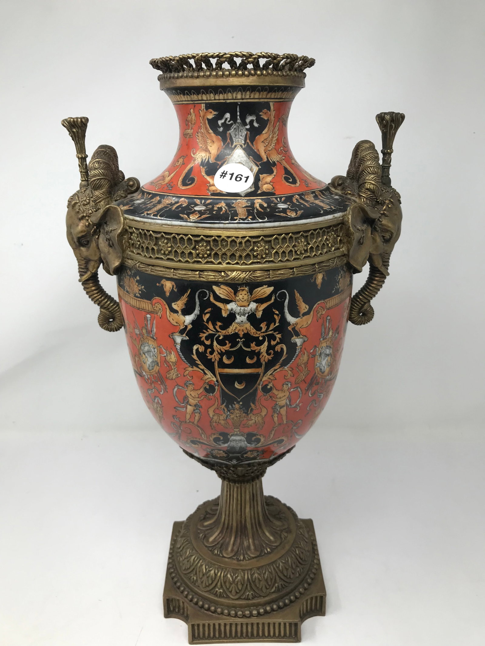 Ormolu Classical Urn: 19" H