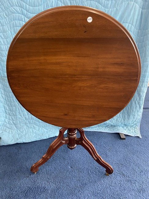 Walnut Victorian Tilt Top Table (1 of 4)