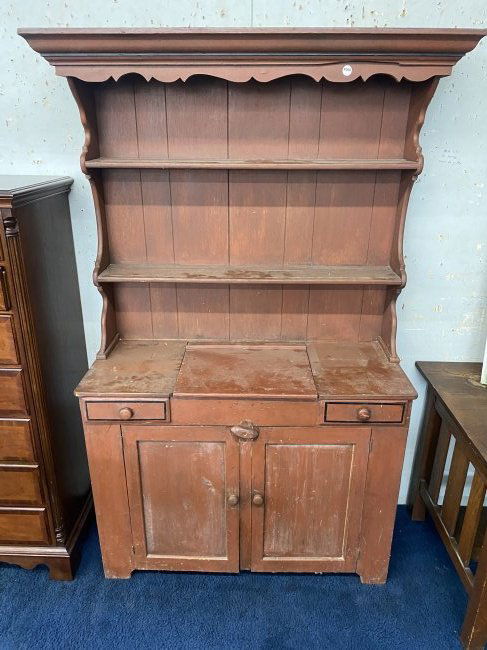 Antique Pewter Cupboard (1 of 9)