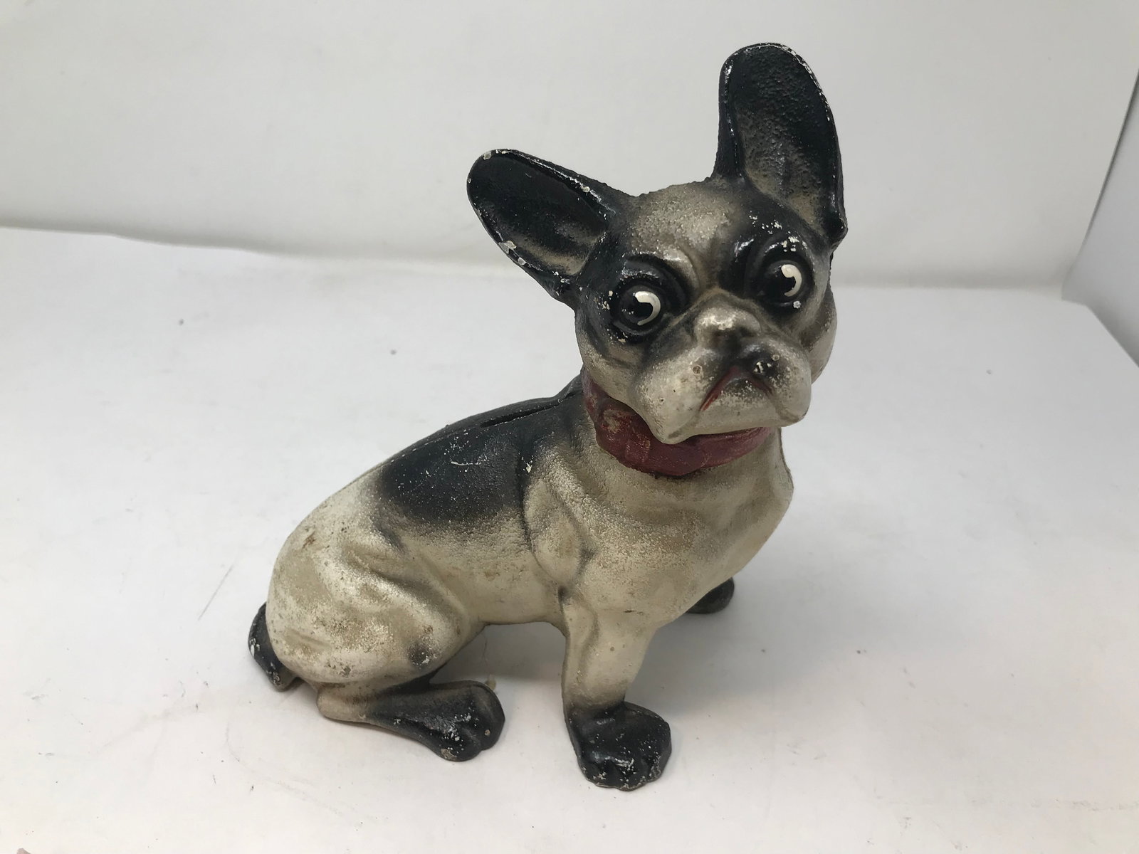 Cast Iron Bank: Hubbley Style. Measures 7.5" high.