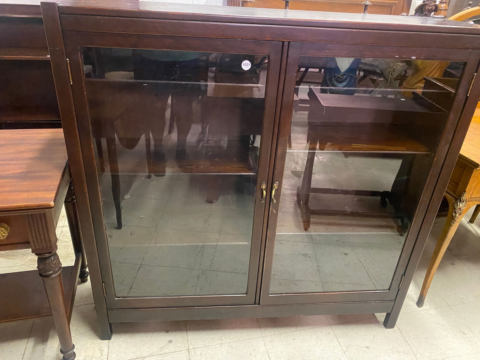 Mahogany Mission Bookcase (1 of 5)