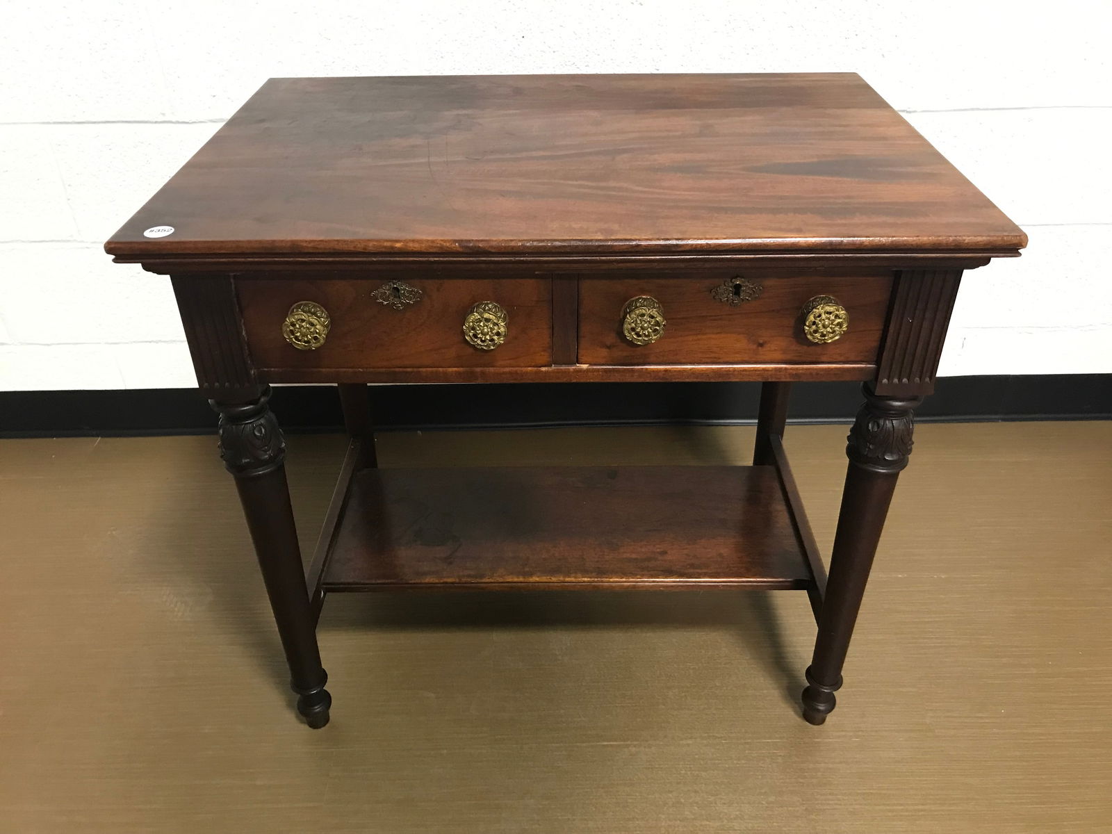 Antique Mahogany Library Table (1 of 6)