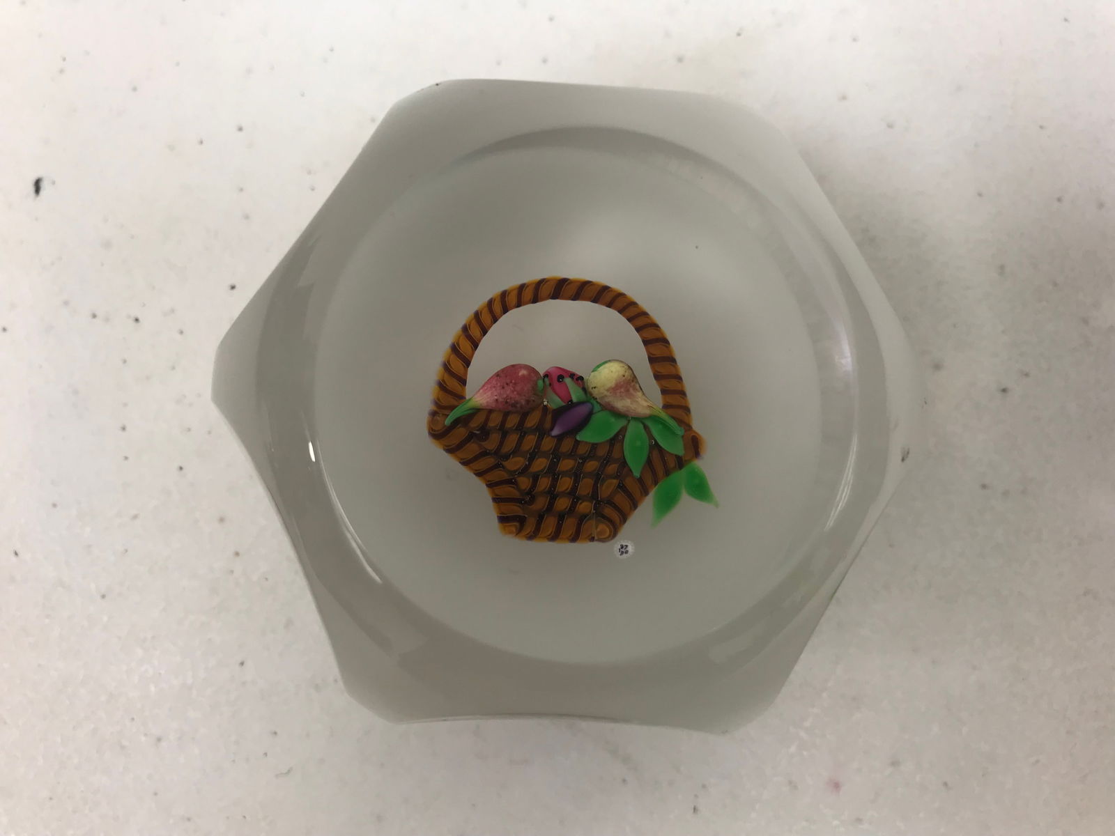 Baccarat Paperweight: 30/300. 3" W