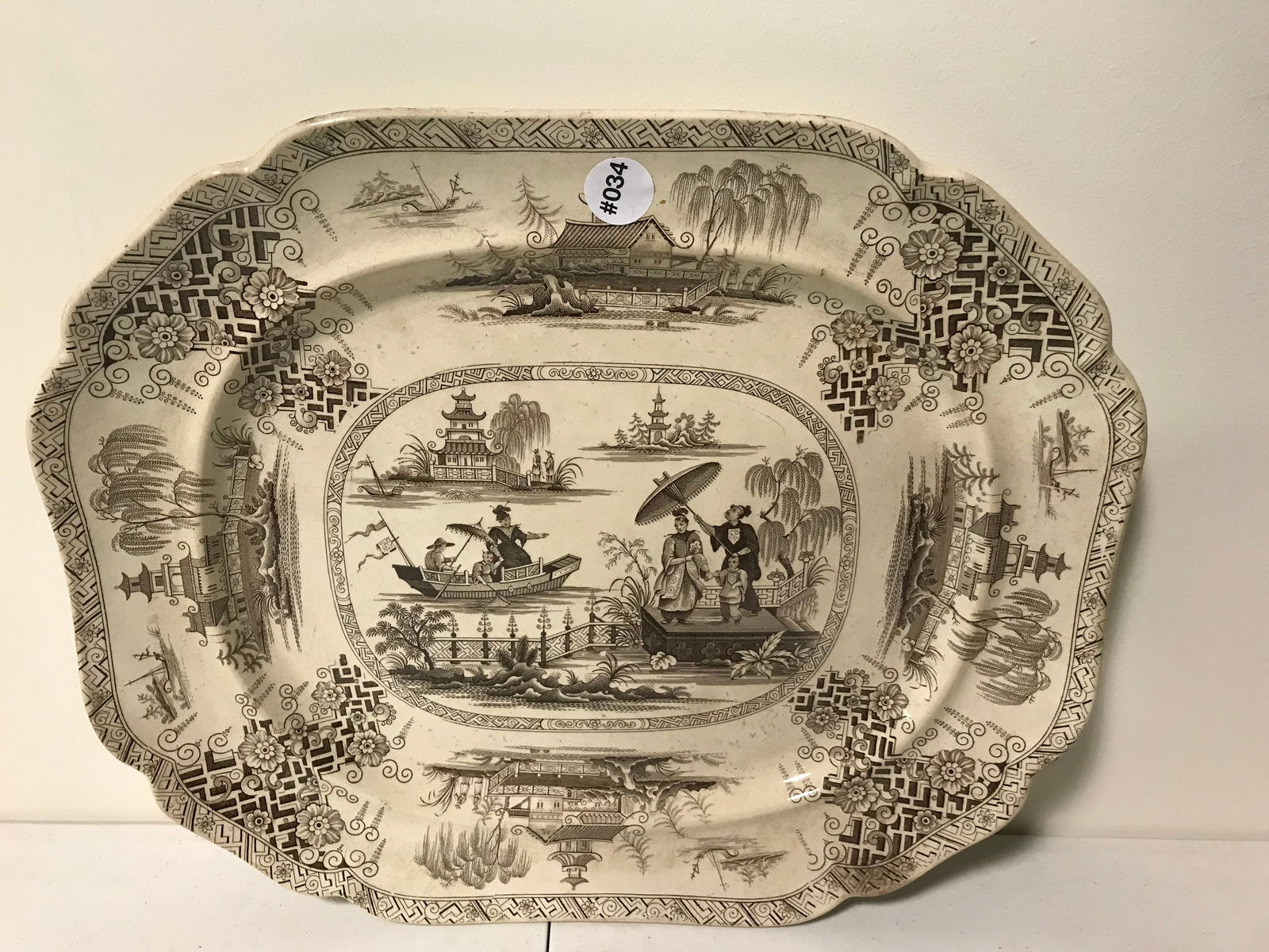 Antique Transferware Platter (1 of 3)