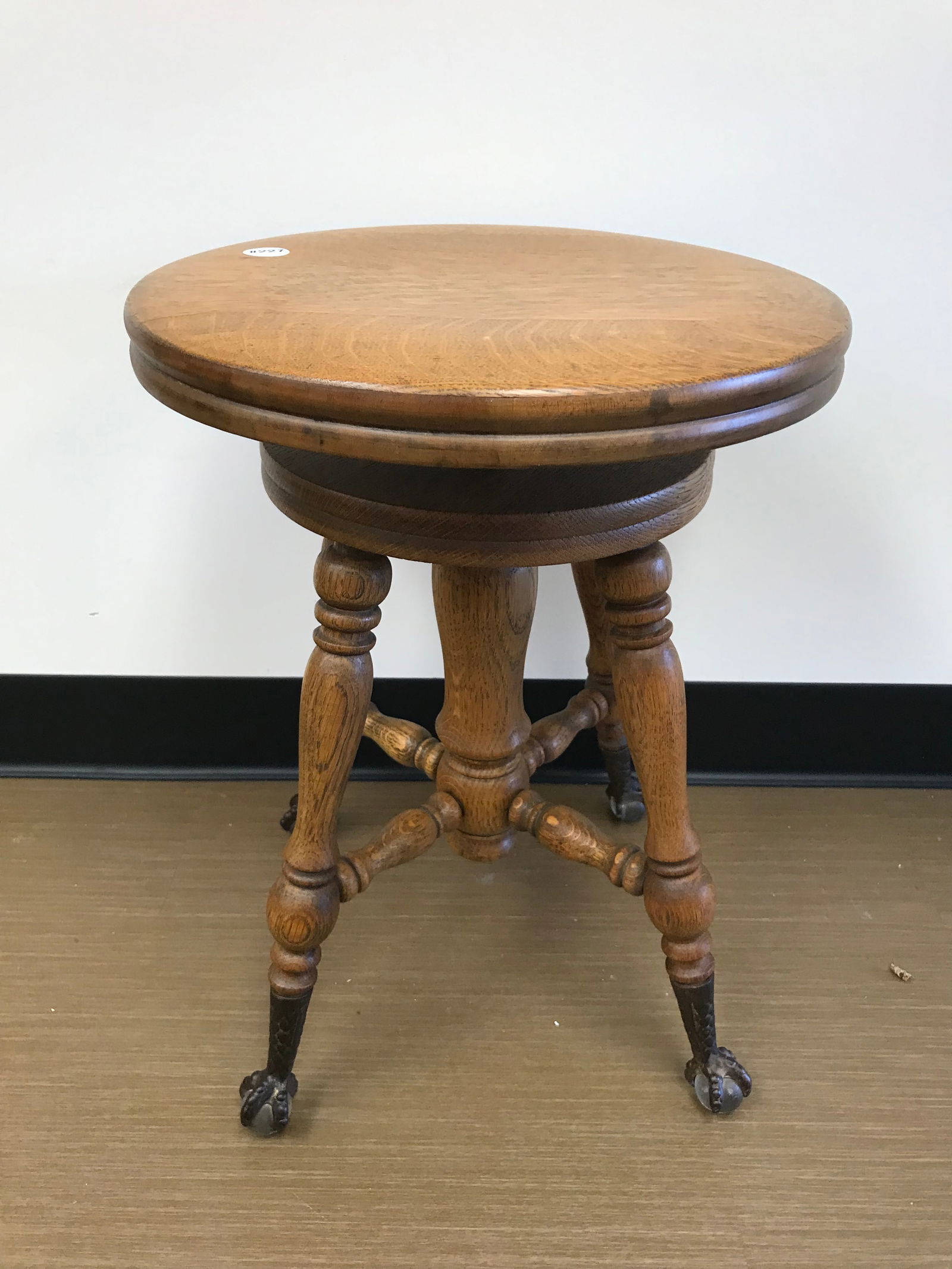 Antique Oak Piano Stool (1 of 4)
