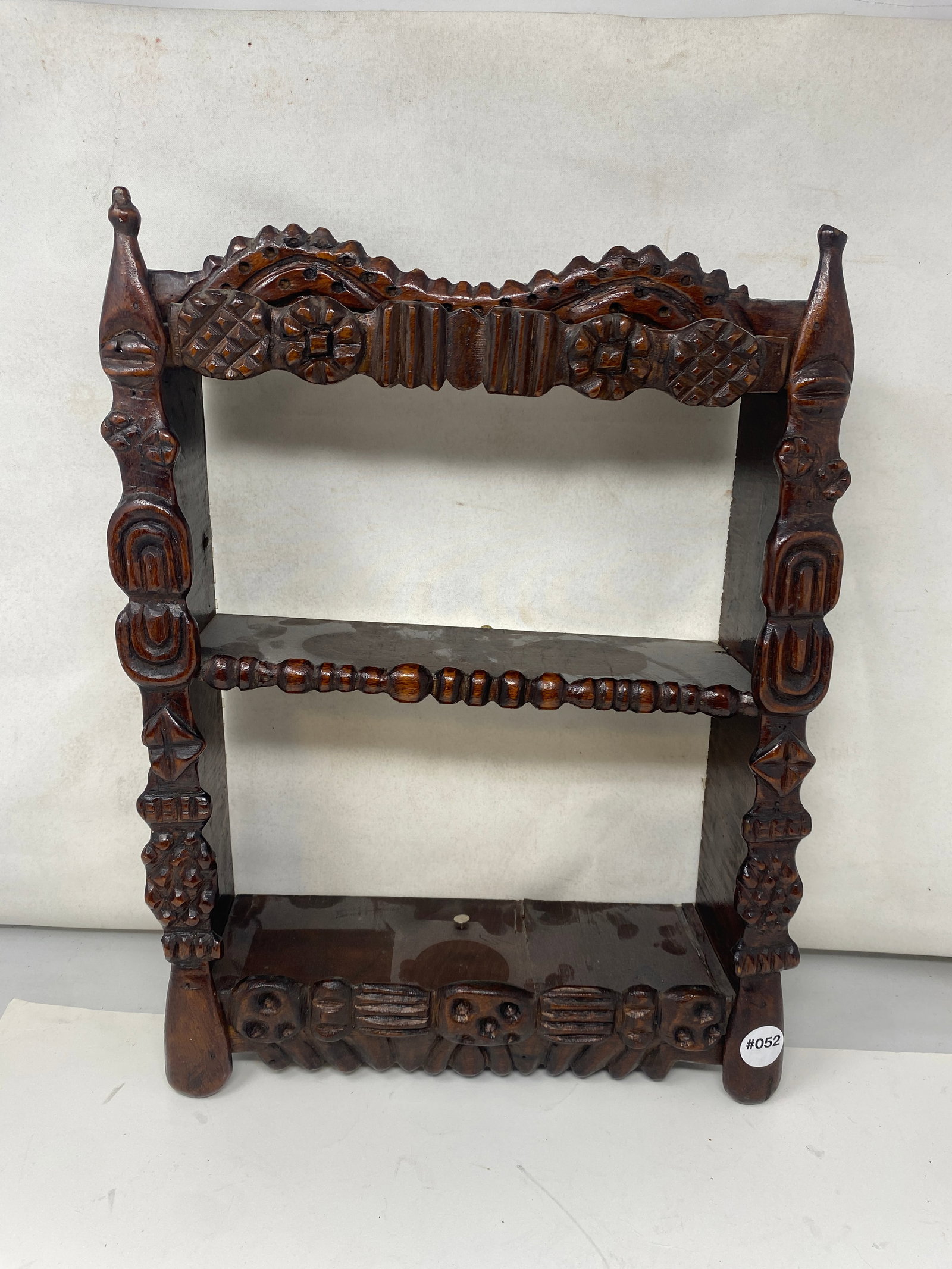 Tramp Art Carved Shelf (1 of 6)