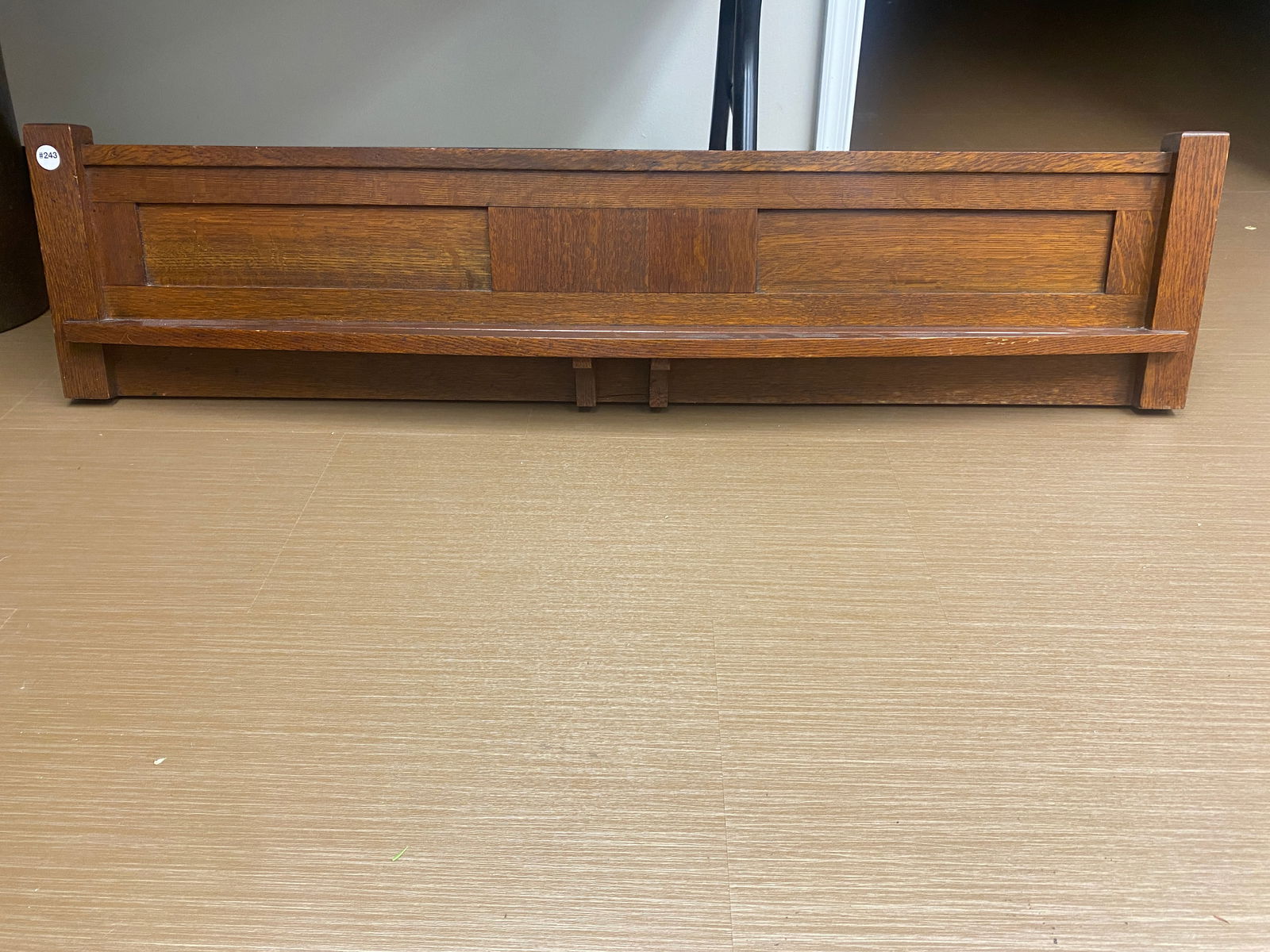 Oak Arts & Crafts Mission Wall Hanger: 51" x 12"