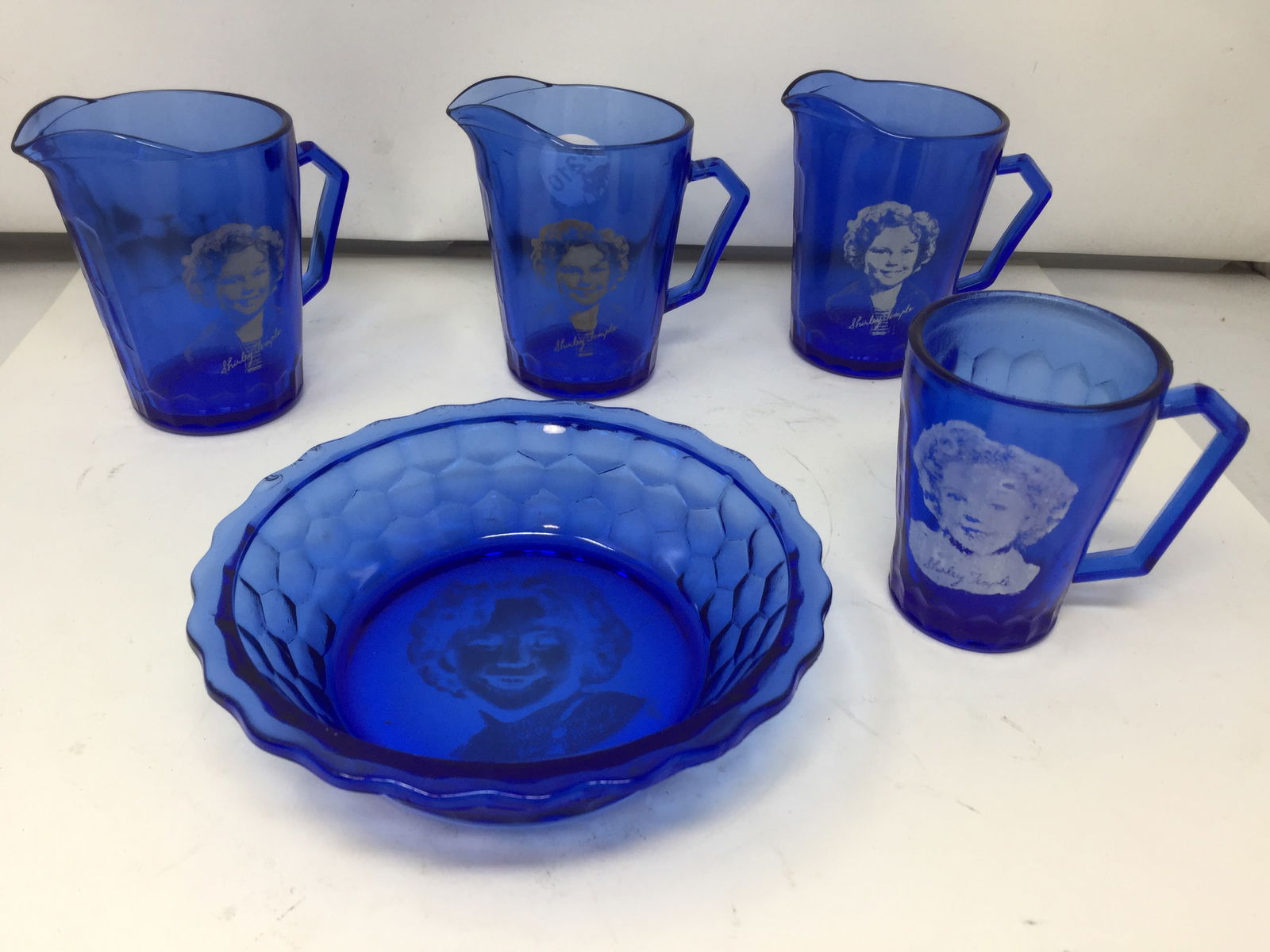 5 Pcs Shirley Temple Glass (1 of 4)