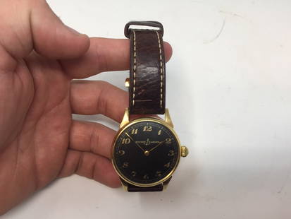 Ulysse Nardin Stainless Steel Swiss Watch: genuine leather band, marked 514023.