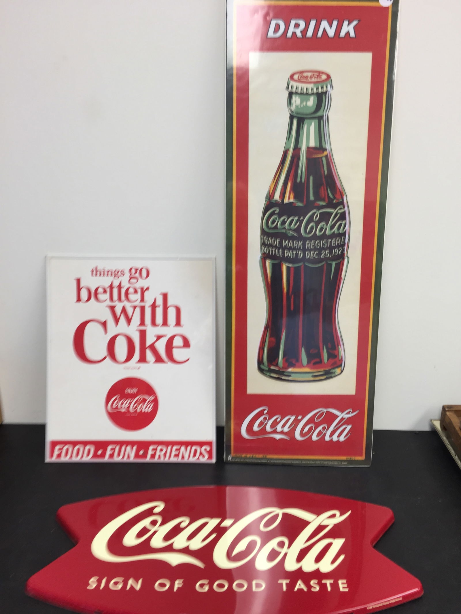 (3) Coca Cola Adv Pieces (1 of 3)