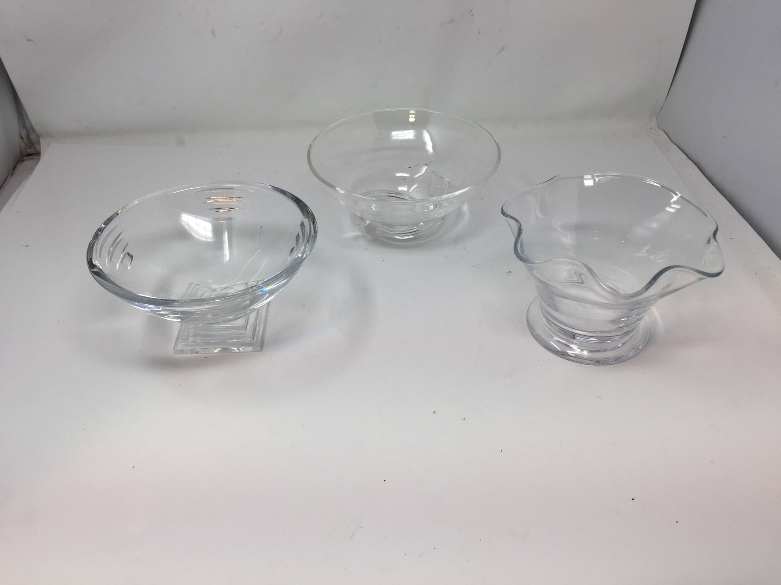 Crystal Lot: Includes Orrefors, Steuben & Waterford. Largest 6" W.