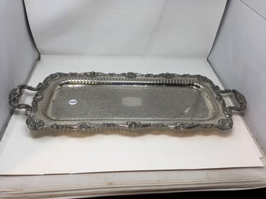Ornate Silverplate Tray