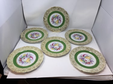 6 Bohemia Czech Plates