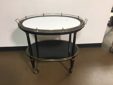 Oriental Design Tea Cart