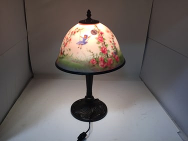 Reverse Painted Lamp