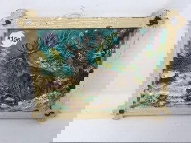 Antique Majolica Plaque