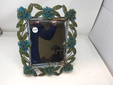 Art Deco Beaded Mirror