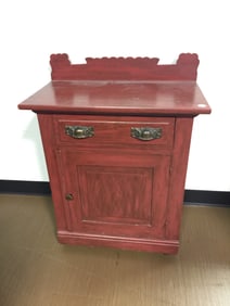 Antique One Door Washstand