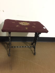 Antique Bench with Cast Iron Base