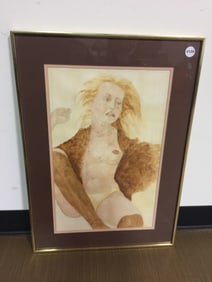 Signed Nude Painting