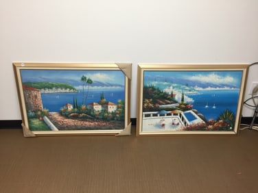 Complementing Oil on Canvas Paintings