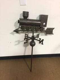 Train Engine Weathervane