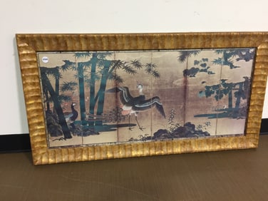 "Peacock and Bamboo" Asian Print