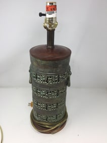 Bronze Asian Table Lamp