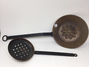 2 Brass Utensils
