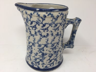 Antique Spongeware Pitcher
