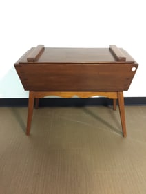 Antique Dough Tray On Stand