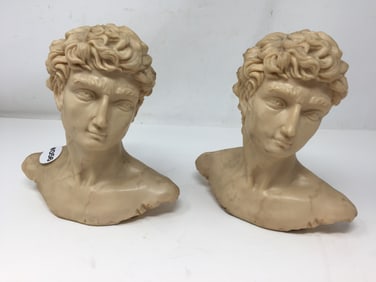 Pair of David Resin Bookends