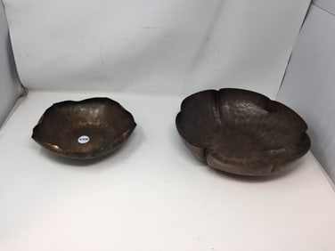 (2) Craftsmans Copper Bowls